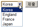SELECT 요소의 구조와 사용 예시